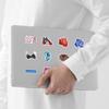 50 Pieces of Trendy Fashion Series Graffiti Stickers, Luggage Waterproof Decorative Stickers, Creative Stationery Stickers