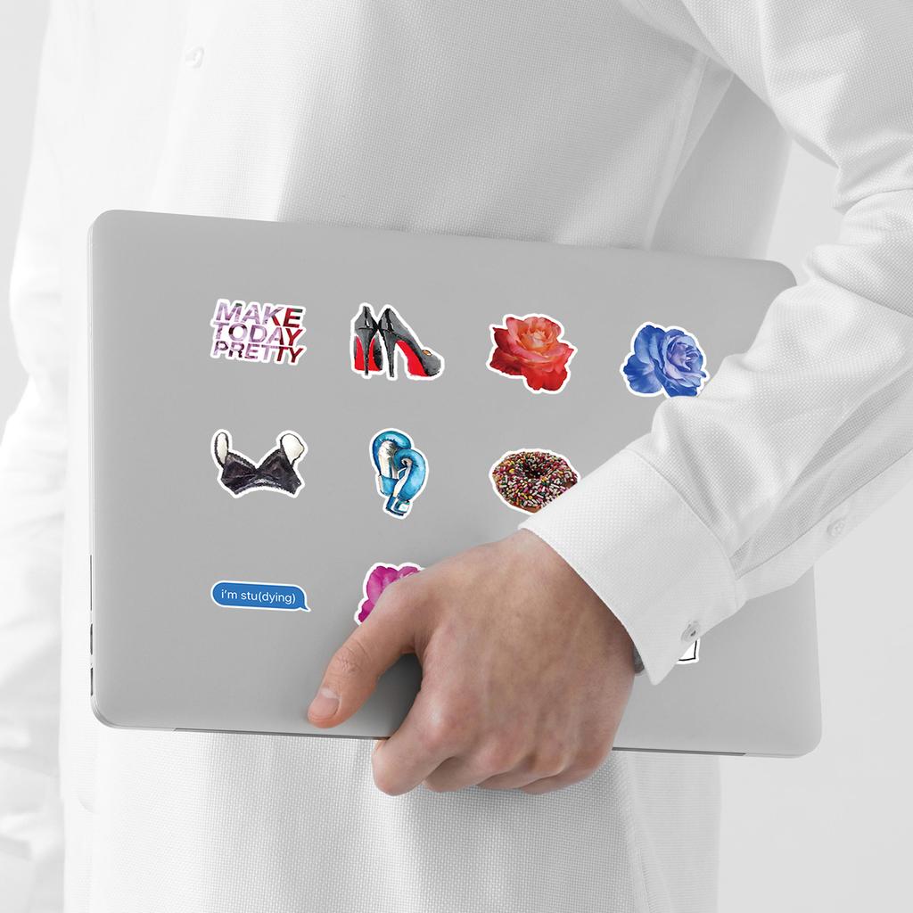 50 Pieces of Trendy Fashion Series Graffiti Stickers, Luggage Waterproof Decorative Stickers, Creative Stationery Stickers