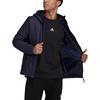 Adidas Puffer Jackets Men's Dark Blue Hooded Moderate Other HG6270