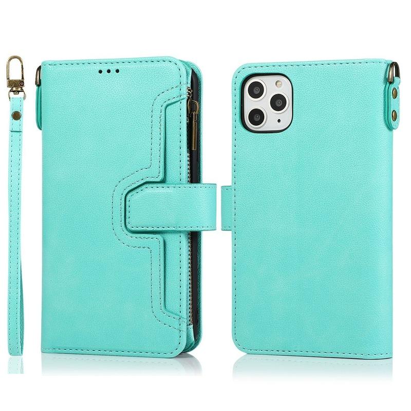 Luxury Credit Card Slots Holder Zipper Wallet Phone case for
