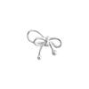 S999 Sterling Silver Bow Pendant Charm for DIY Crystal Bracelet, Necklace, Beading, Weaving, and Rope Silver Accessories