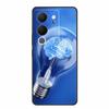 6.67" For Vivo V30 Lite Case Black Silicone Soft Phone Cases For Vivo V30 Lite Back Cover Case V 30 Lite Funda Coque Shell Capas