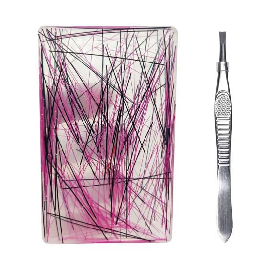 Anti Picking Silicone Pad Skin Fidget Toy with Tweezers, Hair Plucking for Portable Stress Reliever Trichotillomania, Anxiety Relief Picky Adults