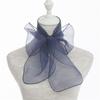 Thin Head Scarf Versatile Silk Scarf Long Silk Towel Fashion Hijab Scarf  Women's
