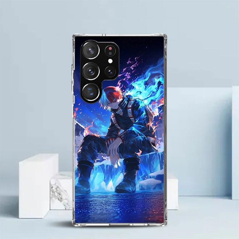 Todoroki Shoto MHA My Hero Soft Cover for Samsung Galaxy S25 Edge S26 S24 S23 Ultra Phone Case S22 S21 Plus S20 FE Print Pattern