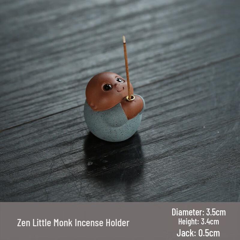 Zisha Little Monk Tea Pet & Incense Holder