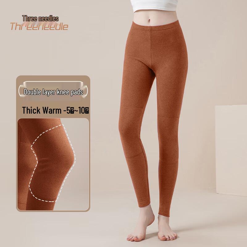 Women s Striped Cotton Thermal Base Layer Leggings 3XL