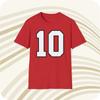 Steve Bartkowski Atlanta Falcons #10 NFL Jersey T-shirt - Voor- en Achterkant Print