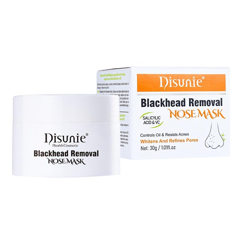 

30 г алоэ маска для носа для удаления черных точек + 60 листов наклеек для носа очищающее средство для сужения пор салициловая кислота VC очищающее средство для контроля жирности
