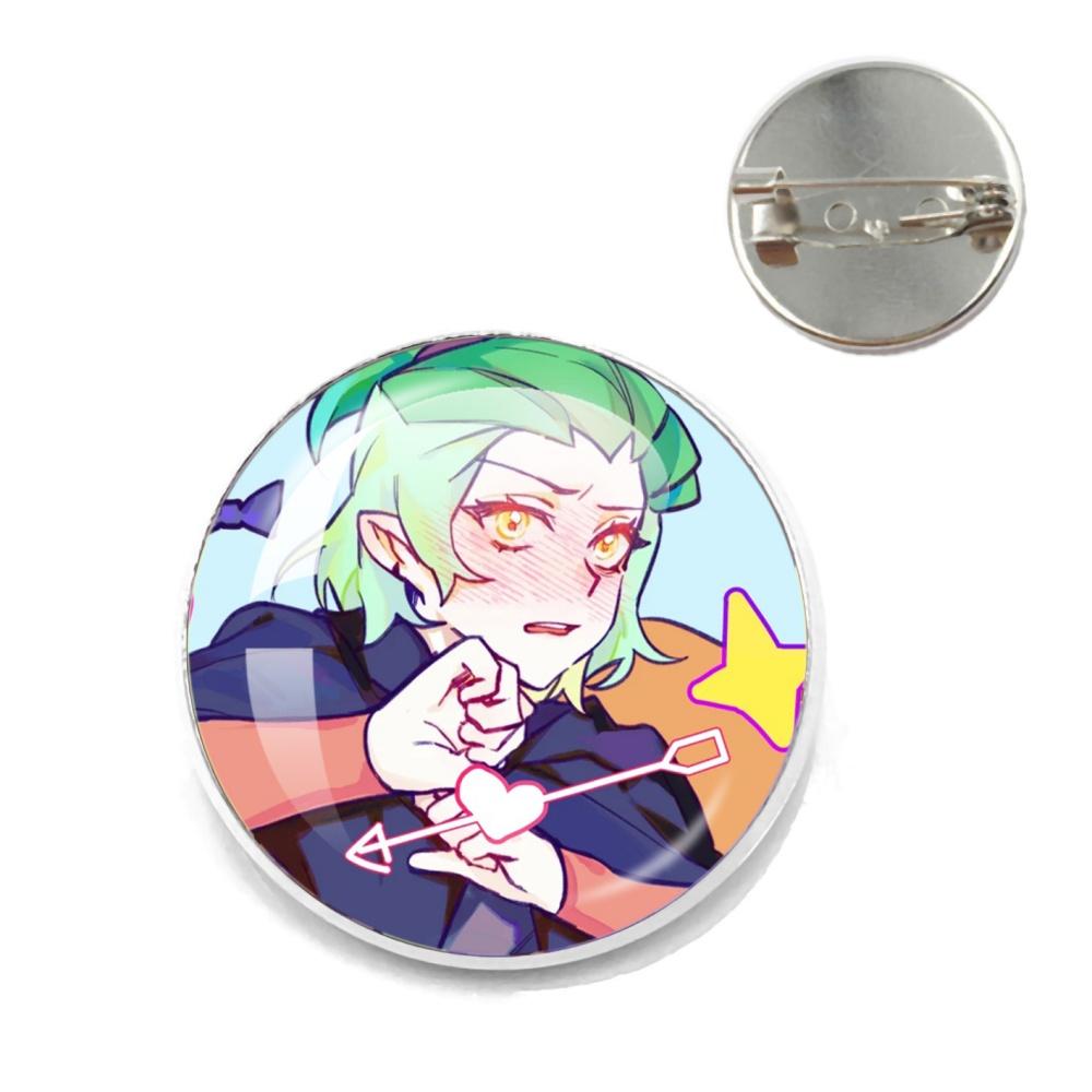 Anime The Owl House Brooches Luzura Amity Blight Lapel Pins Round Creative Cartoon Badge for Backpack Jewelry Accessories Gifts