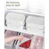 4Pcs Stackable Freezer Fresh-Keeping Box Microwave Safe Food Preservation Box  Meat Storage