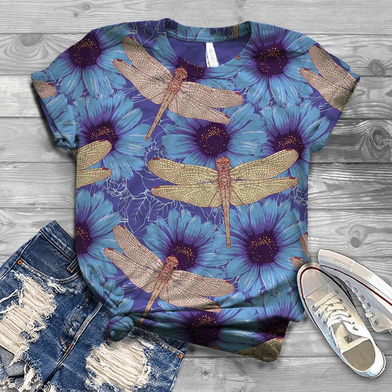 Mode Totenkopf Aufdruck Damen T-Shirt Sommer Kurzarm Freizeit T-Shirt Top Y2k Große Größen Damenbekleidung