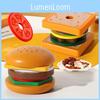Wooden Kids Food Set With Sandwich And Burger For Interaction Play Learning And