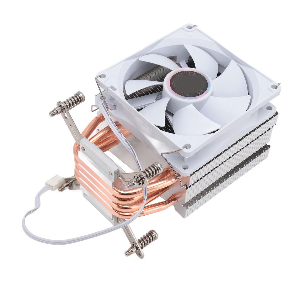 CPU Cooling Fan 3.54in 4 Heat Pipes 3pin 12VDC 2000RPM Hydraulic Bearing CPU Air Cooler for Motherboard with Backplate