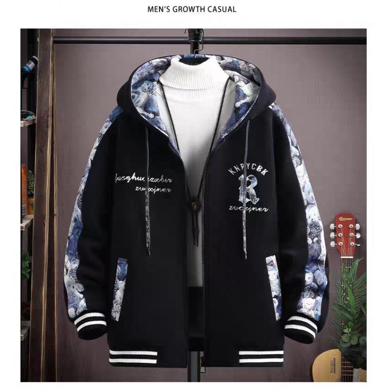 Men's Hip-Hop Hooded Jacket - Trendy Hong Kong Style, Loose Fit, Plus Size, Perfect for Spring and Autumn