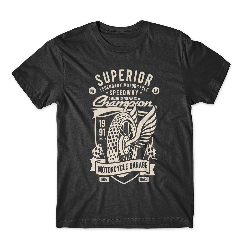 

Superior Motorcycle Garage Tshirt 100% Cotton Premium Tee New 3XL