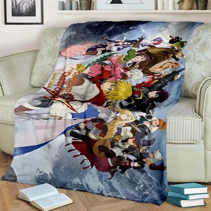 Coperta leggera con motivo dei Sette Peccati Capitali Calda Morbida Coperta Multiuso per Tutte le Stagioni e le Feste