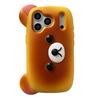 3D Cartoon Bear Drop-Proof Phone Case for iPhone 14/13/12/11/17/16/15/Pro Max