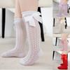 Princess Style Knee Length Socks for Baby Girls Hollow Out Mesh Socks Comfortable Cotton Socks for Infants Toddlers