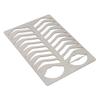 Eyebrow Lip Stencils Brushed Silver Thickened Stainless Steel Reusable Eyebrow Practice Template Makeup Shaper