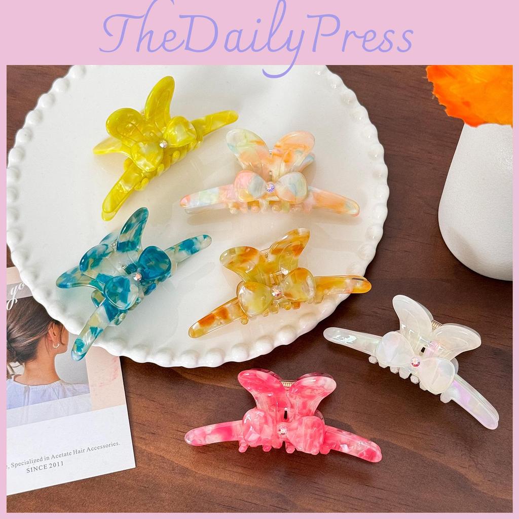 Adorable Korean Style Rabbit Ear Hair Clip With Sparkling Rhinestones In Multiple Colors