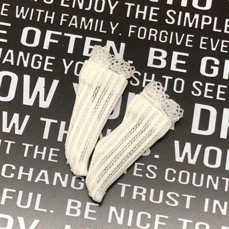 1pair Lace Socks For Blythe Doll Middle Tube Socks for Blythe High Thigh Over the Knee Stocking For Blythe Dolls Accessories Kids