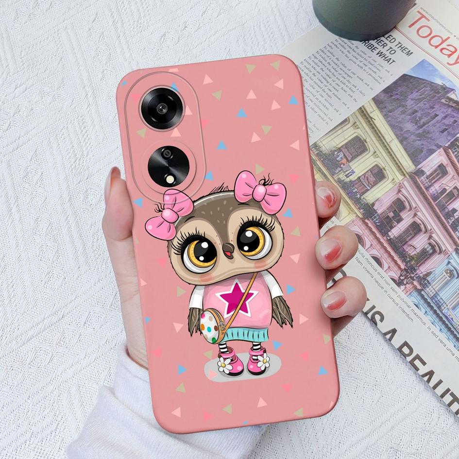 Candy Color Cute Cat Phone Cases For Oppo A7 A15 A55 A1K A35 A52 A1 A11 Liquid Silicone High Quality Anti Fall Protective Shell For Oppo Bumper Covers