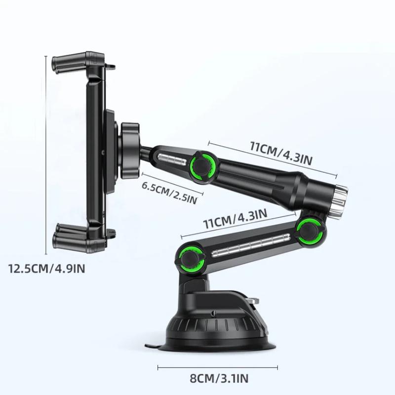 Soporte para tableta de coche con brazo largo y ventosa para iPad Pro Air de 4 a 13 pulgadas, tableta Xiaomi, SUV, camión, vehículo, elevador, parabrisas y ventana.