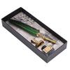 Feather Pen Exquisite Vintage Elegant Stainless Steel Smoothly Writing Wear Resistant Quill Pen