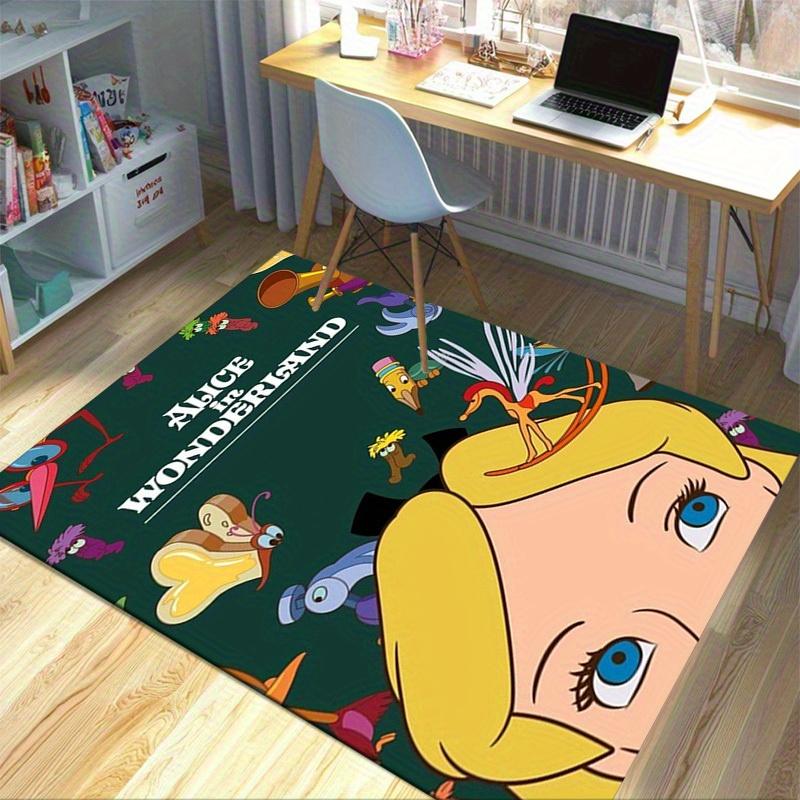 1pc. Alice in Wonderland Cartoon Character Rug - Perfect for Home Decor, Office Carpet, Outdoor Use, and Gift Ideas!z0414203