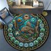 Aquatic Life Mandala Round Area Rug Under Office Chairs Bedroom Living Room Home Decor
