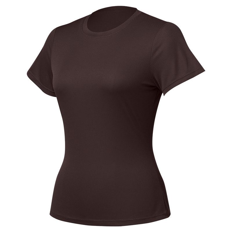 Sports T-shirt for Women, Summer Quick-dry Thin Printed Slim Fit, Short-sleeve Crew Neck Training Top Lightweight Top