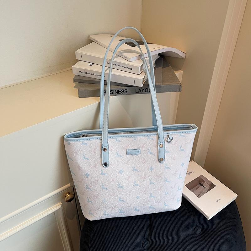 Premium sense of work commuter bag New simple casual armpit bag Fashion printed portable tote bag