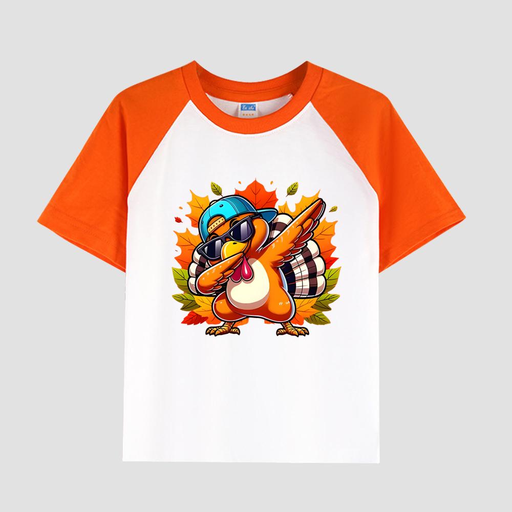 Tricou casual cu mânecă scurtă pentru băieți, cu inserție pentru mâneci, gât rotund, țesătură din bumbac, top elegant de vară pentru copii