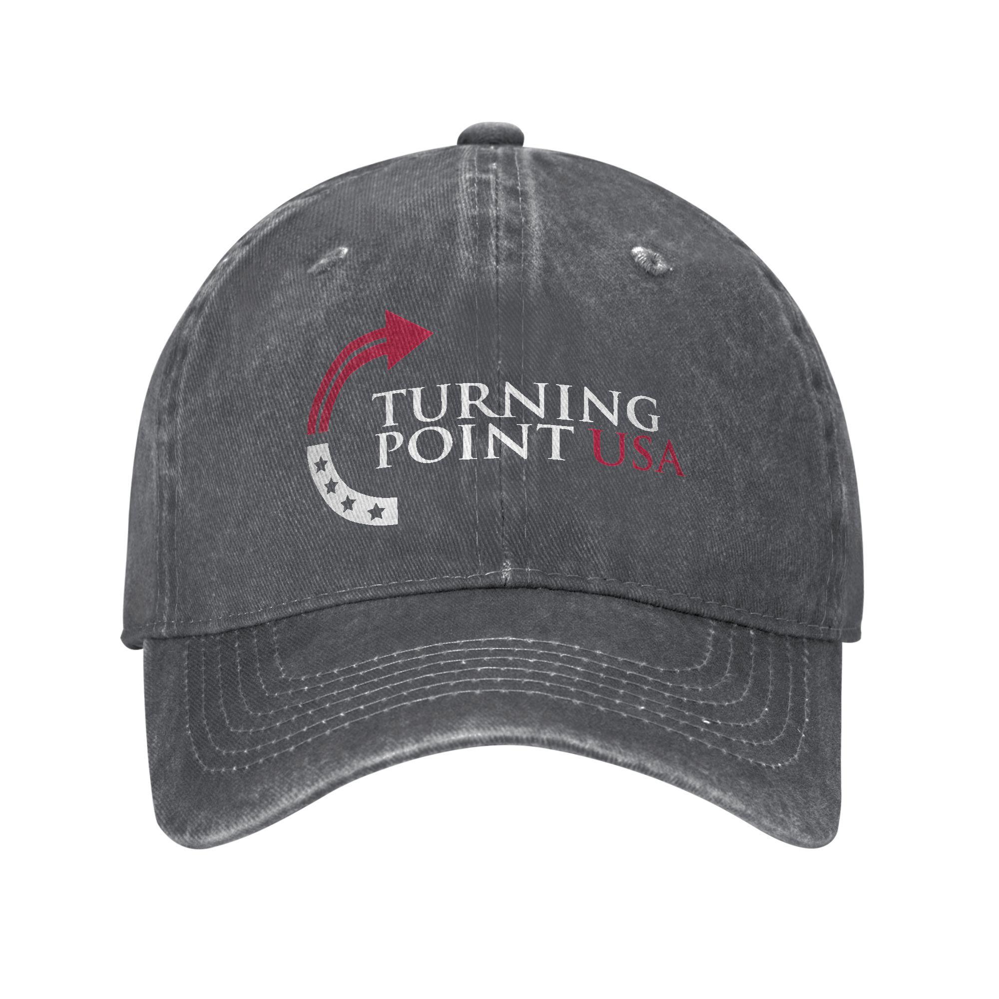 

Чарли Кирк Turning Point USA Мужская Женская Бейсболка Покойся с миром Потертая Выстиранная Шляпа Уличная Неструктурированная Мягкая Снэпбэк Adjustable