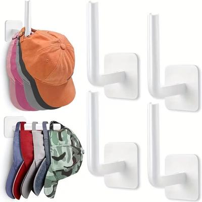 Multifunctional Hat Hook Rack Toilet Paper Holder Wall Mount Hook Punch-Free Kitchen Board Pot Lid Rack Utility Hooks
