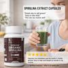 Heroot Spirulina 1000mg Veg Capsules | 100% Pure Algae Powder | 60 Capsules