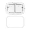 Marine Window 500x300mm Rounded Slide Window Bidirectional Moving Good Sealing High Transparency for Ship Yacht With