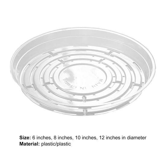 20 ks opakovaně použitelných podnosů na květináče Praktický plastový talířek na květináče se zaobleným okrajem na terasu