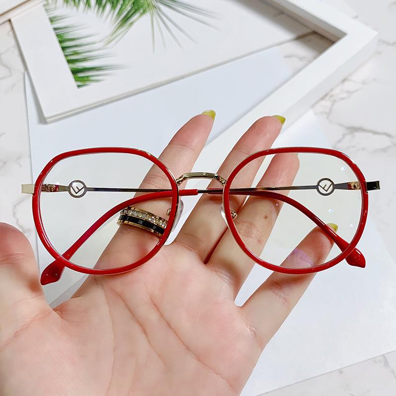 

Transparent Computer Glasses Anti Blue Light Round Eyewear Alloy Frame for Women Men Blocking Glasses Optical Spectacle