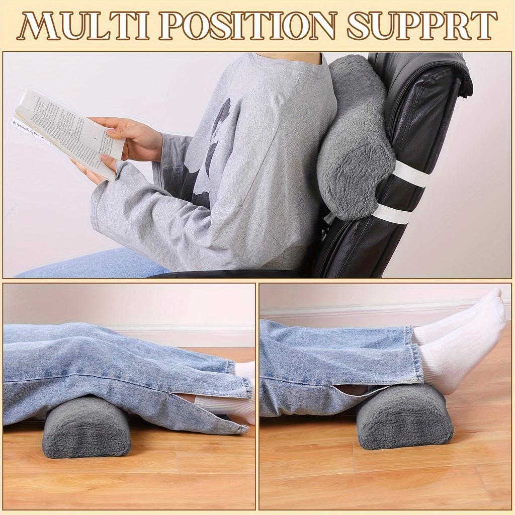 Footrest Cushion Cushion, Office Pillow It Is Suitable for Sleep and Rest,  Suitable for Bed, Chair, Sofa Headrest, Back Waist and Leg Support