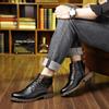 Herren Handgefertigte Stiefeletten Luxus Retro Herren Motorradstiefel Hochwertige Outdoor Schuhe Arbeitsschuhe Britischer Stil Herrenstiefel 2025