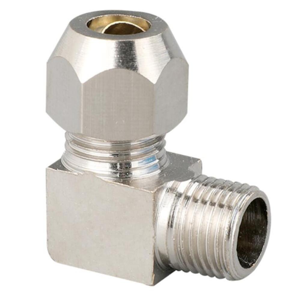1/8" 1/4" 3/8" 1/2" BSPP Außengewinde Innengewinde 4 6 8 10 12 14 16 mm Schlauchverschraubung Messing Rohrverschraubung Winkel Wasser Gas Öl