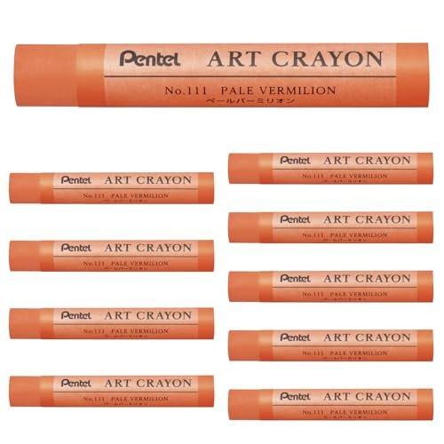 Pentel Art Crayon 8-Color Set with 1 Blender Pen AMZ-PTAC-8ST2 Professional Quality Oil Crayon