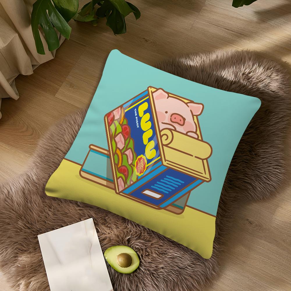 Cartoon Lulu Schwein Rosa Niedlich Lustig Kissen Für Schlafzimmer Auto Café Raum Weich und Wohnzimmer Sofa Dekorative Kissenhülle Hülle