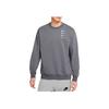 Nike French Terry Swoosh Gradient Crew Neck Sweatshirt Spring Season Men Tops Iron-Grey DB9408-022