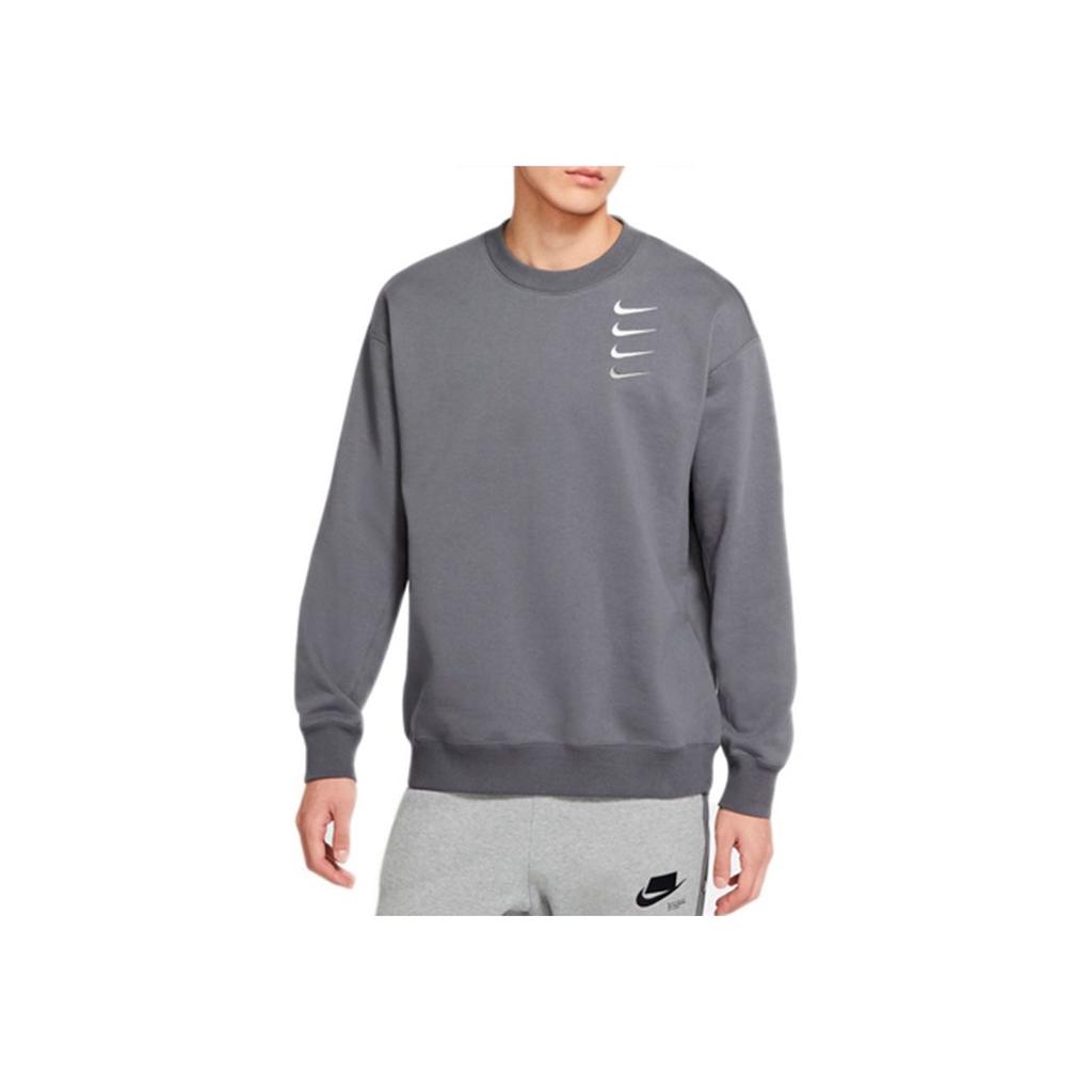 Nike French Terry Swoosh Gradient Crew Neck Sweatshirt Spring Season Men Tops Iron-Grey DB9408-022
