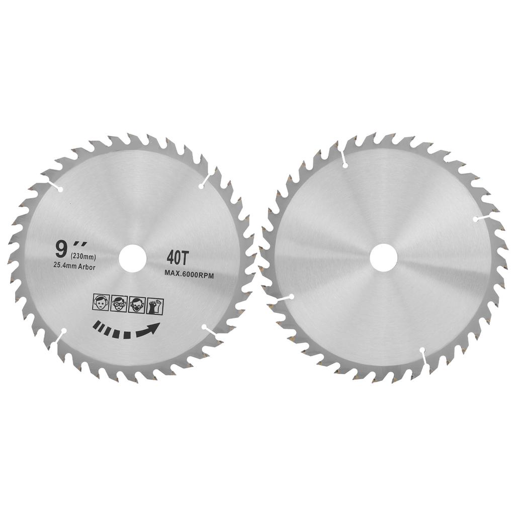 Saw Blade Alternate Teeth Sharping Woodworking Carbide Cutting Tools 9 X 40T 230mm