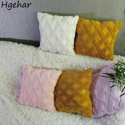 Ins Nordic Square Cushion Covers Living Room Sofa Throw Pillows Case Removable Plush Pillowcases Home Decoration Pillow Cover