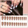 European & American Ballet-Coffin Fake Nails with Manicure Nail Art Stickers